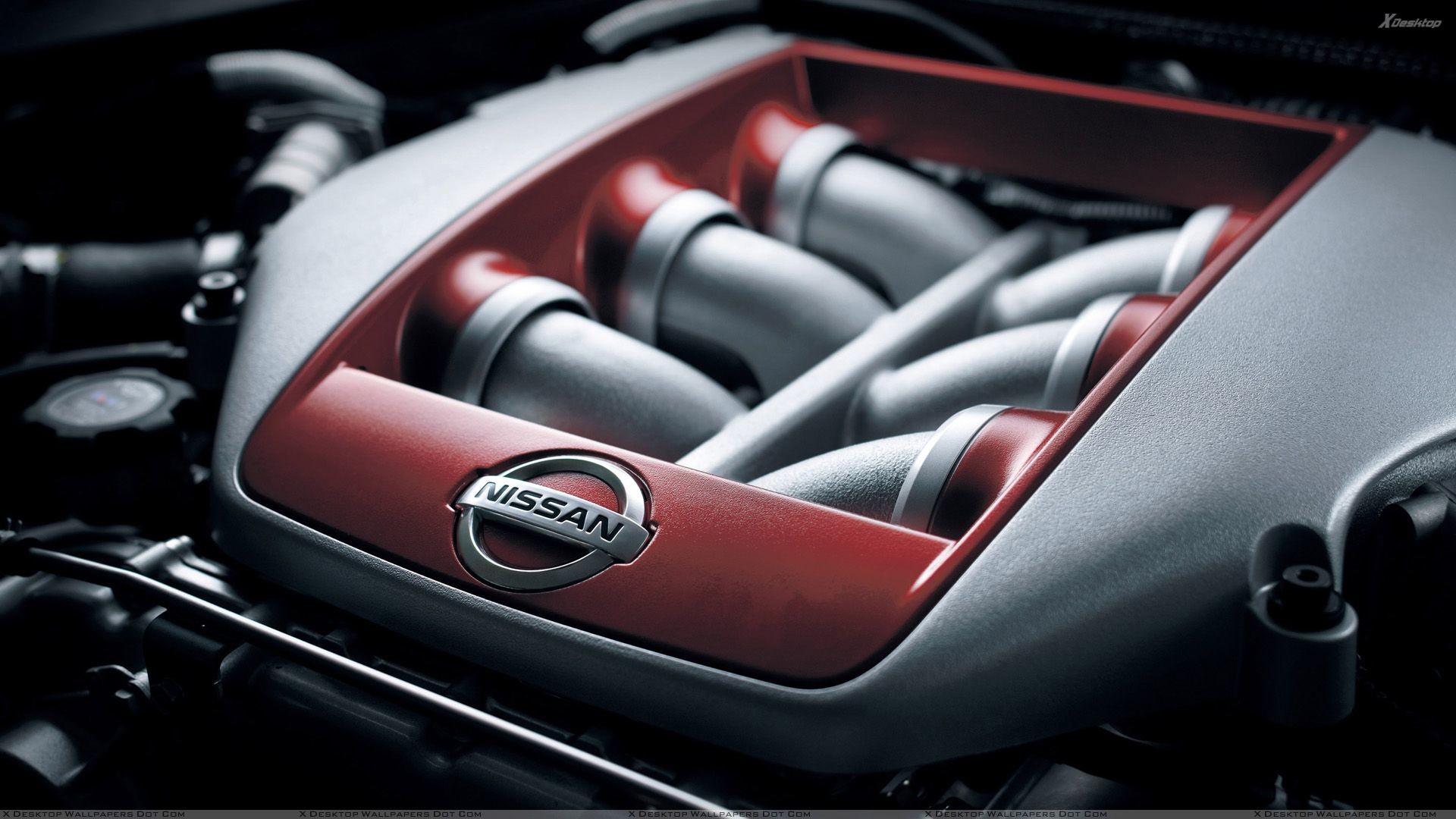 1920x1080, Nissan Gtr Engine And Logo Wallpapers Â - Nissan Gtr 2011 - HD Wallpaper 