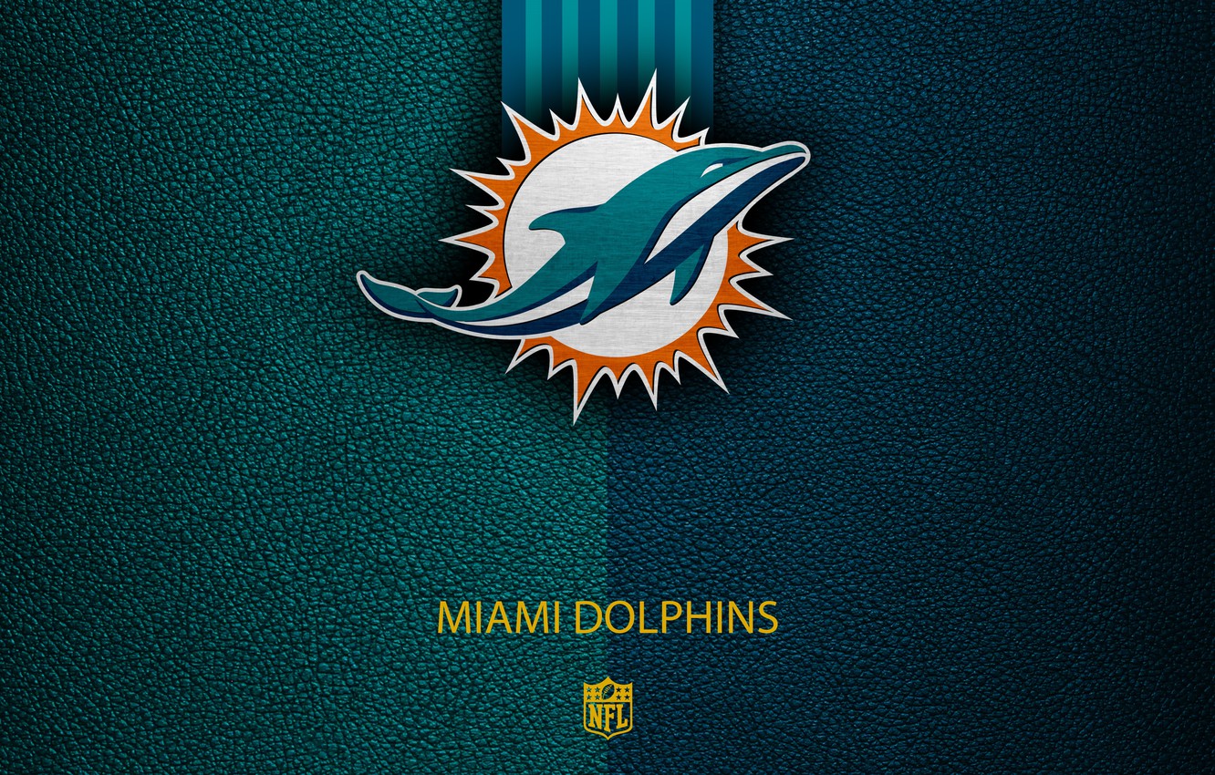 Photo Wallpaper Wallpaper, Sport, Logo, Nfl, Miami - Miami Dolphins Logo - HD Wallpaper 