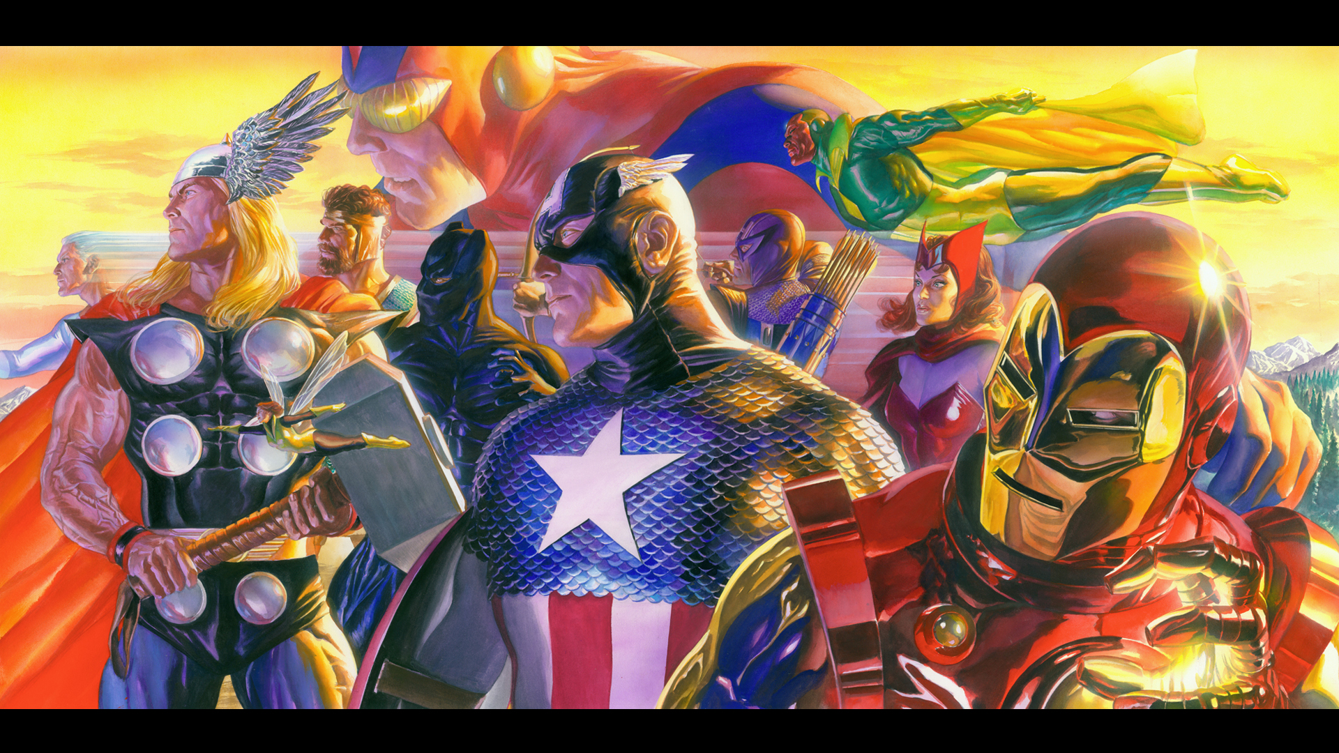 Alex Ross Marvel Art - HD Wallpaper 