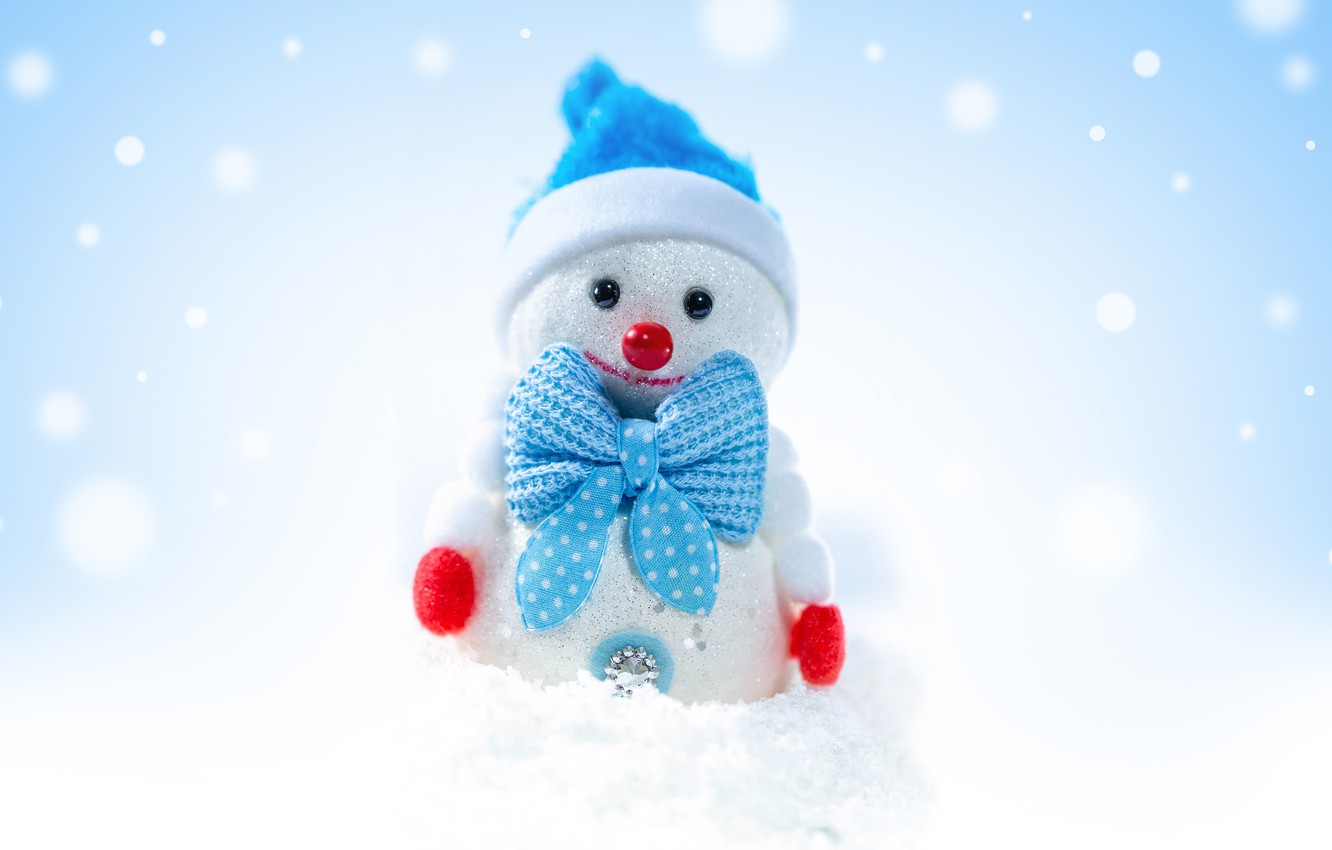 Photo Wallpaper Winter, Holiday, Toy, Christmas, Snowman - Snowman - HD Wallpaper 