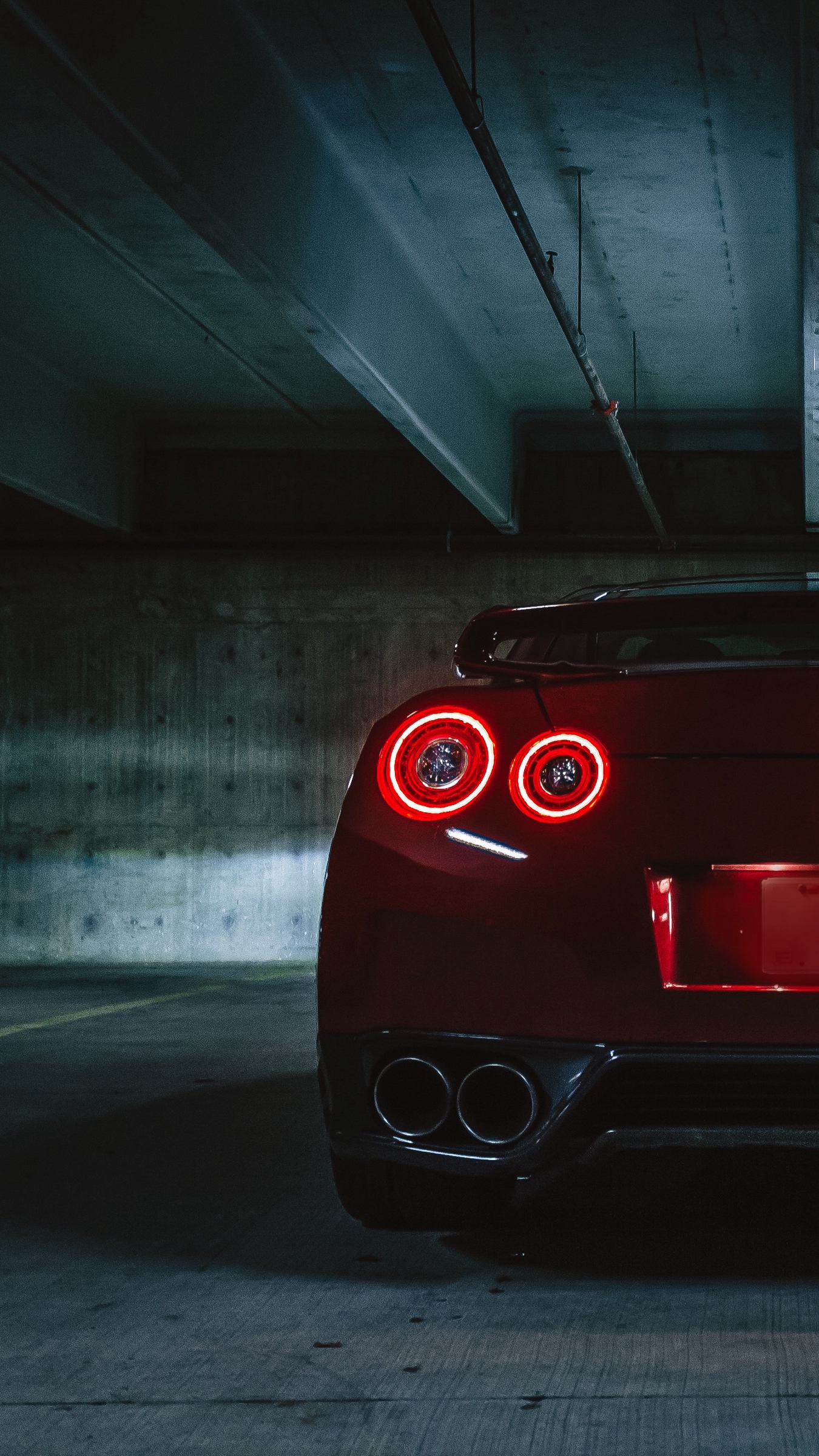 Wallpaper Nissan Gtr, Nissan, Headlights, Rear View, - Nissan Gtr Iphone Wallpaper Hd - HD Wallpaper 