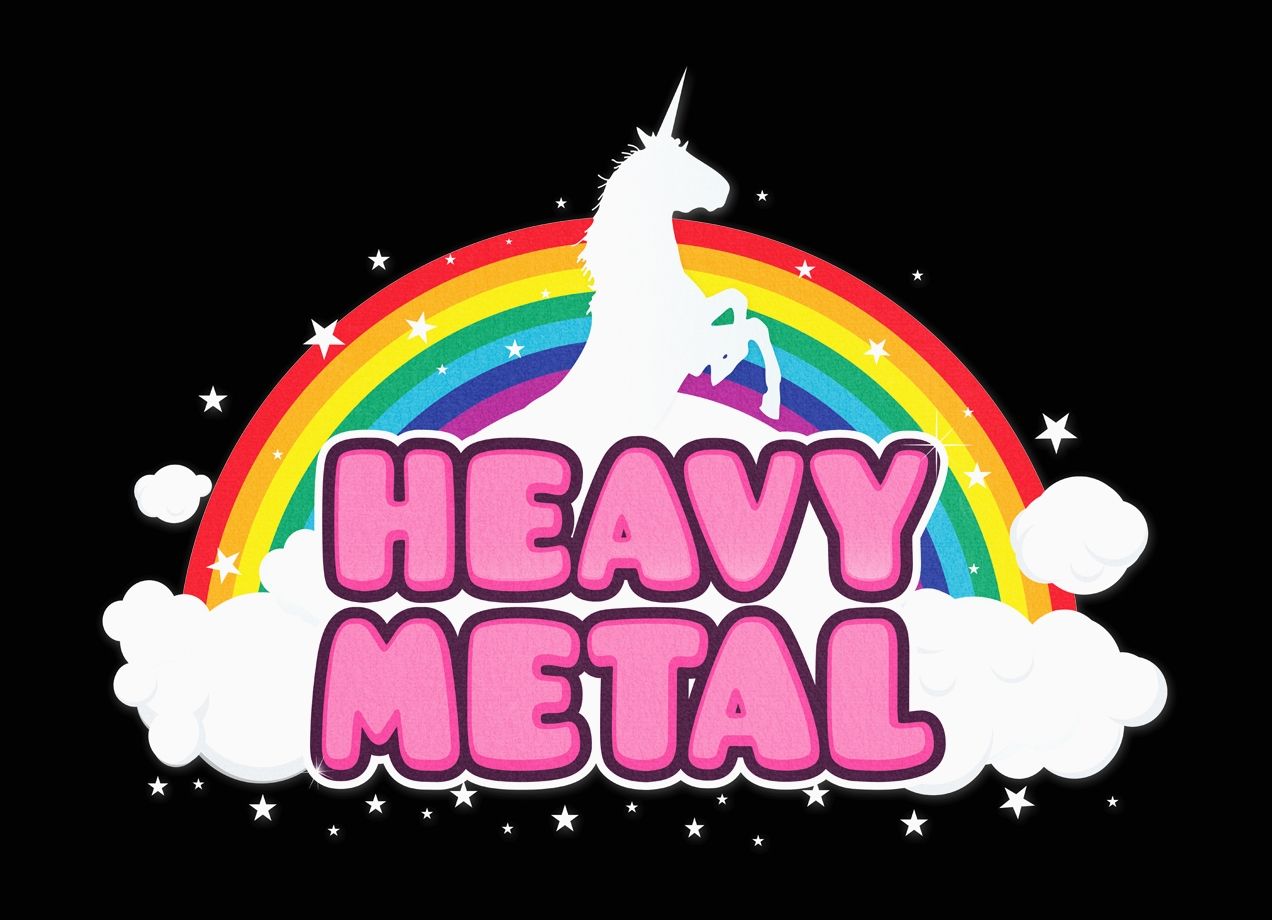 Music Heavy Metal Wallpapers - Heavy Metal Unicorn - HD Wallpaper 