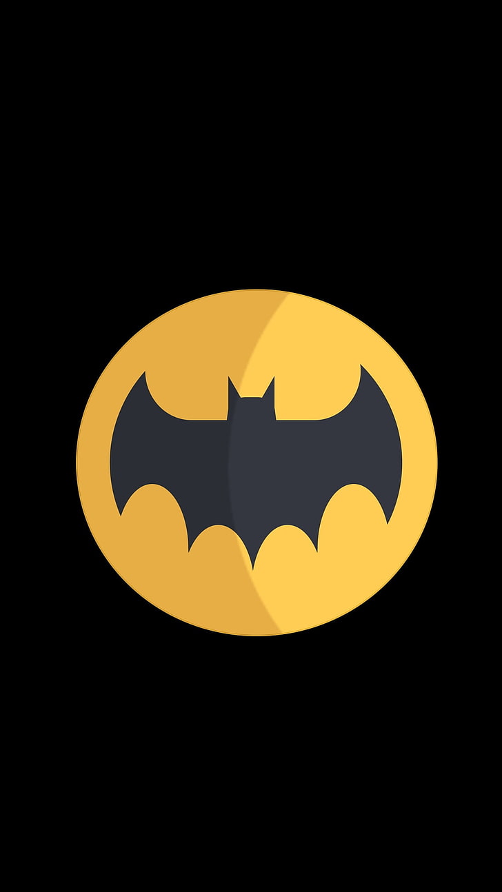 Batman Logo, Material Minimal, No People, Space, Black - Wallpaper - HD Wallpaper 