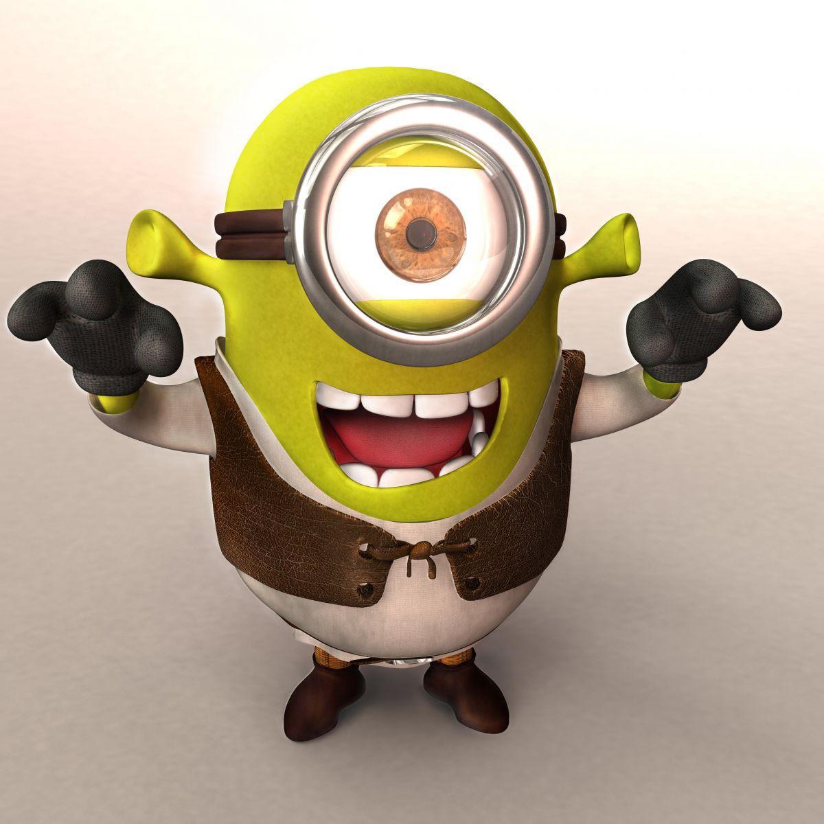 Free Wallpaper Minions Shrek - Shrek And Minions Crossover - HD Wallpaper 