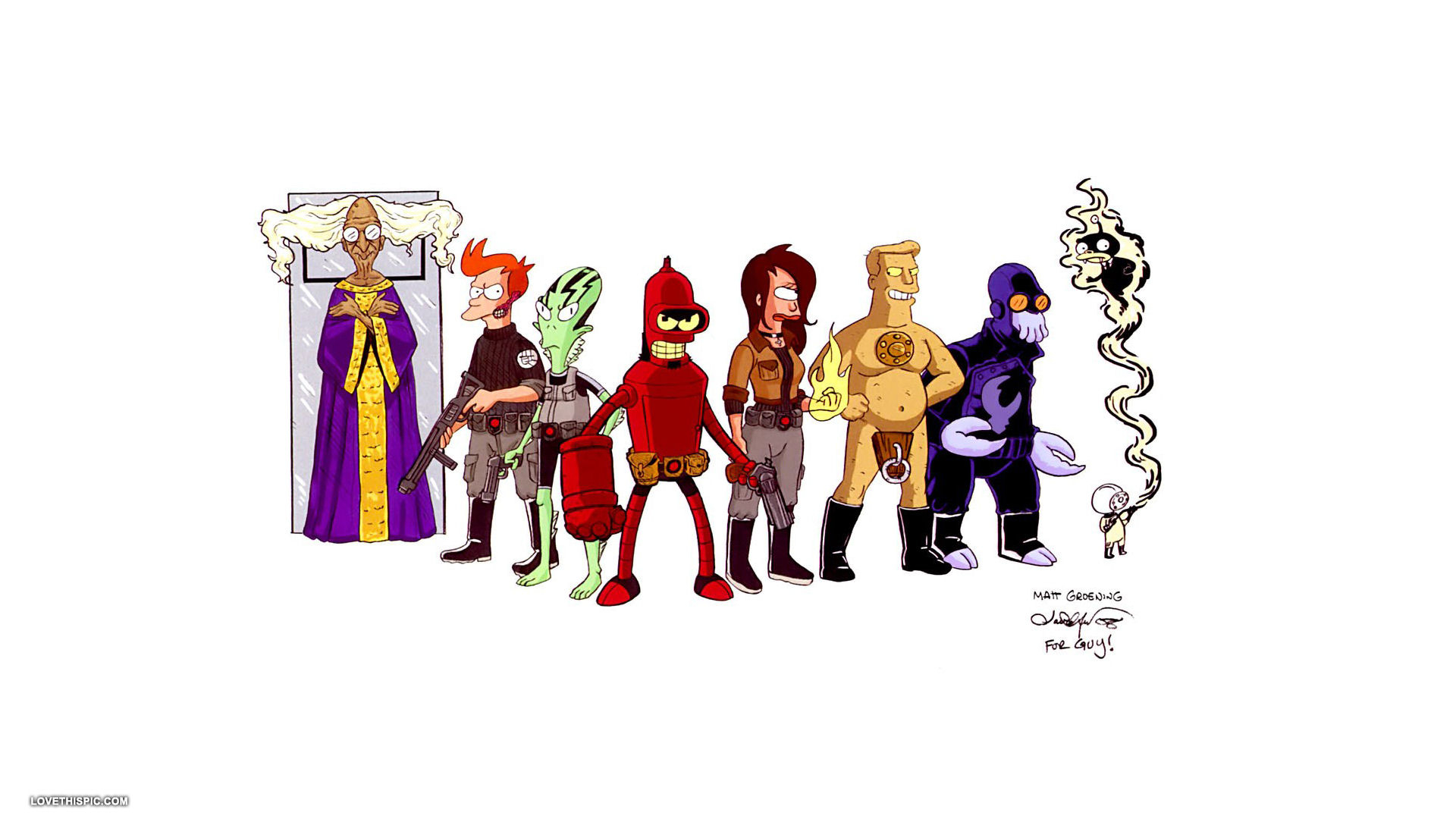 Futurama - Futurama Hellboy - HD Wallpaper 