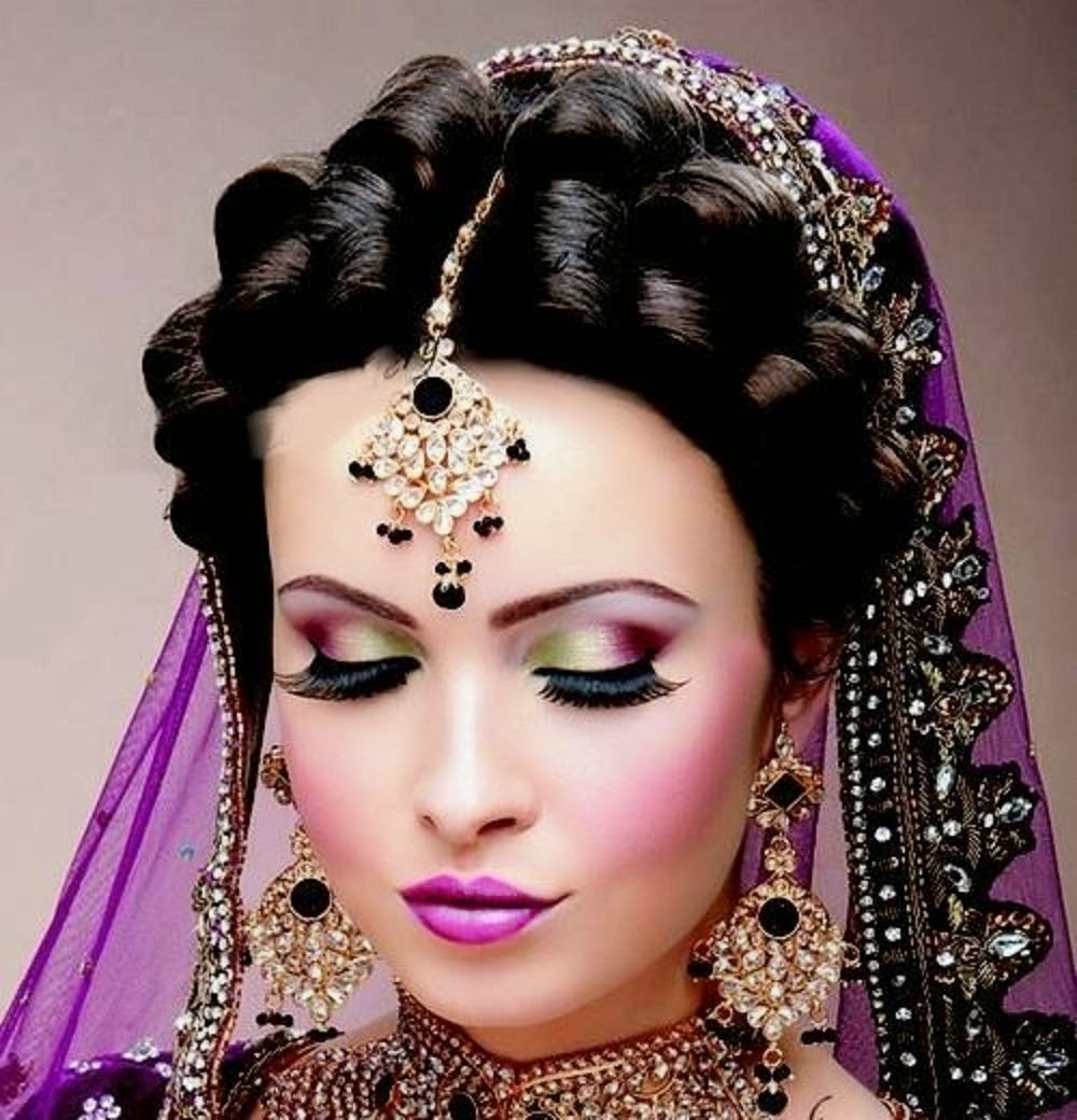 Indian Dulhan New Look Makeup Ideas 2014 For Girls - Bollywood Indian Bridal Makeup - HD Wallpaper 