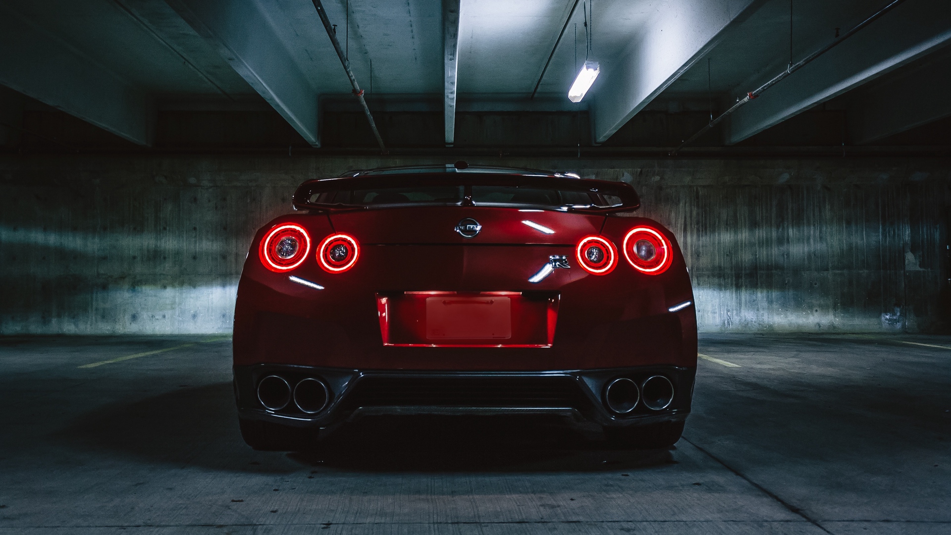 Wallpaper Nissan Gtr, Nissan, Headlights, Rear View, - Nissan Gtr - HD Wallpaper 