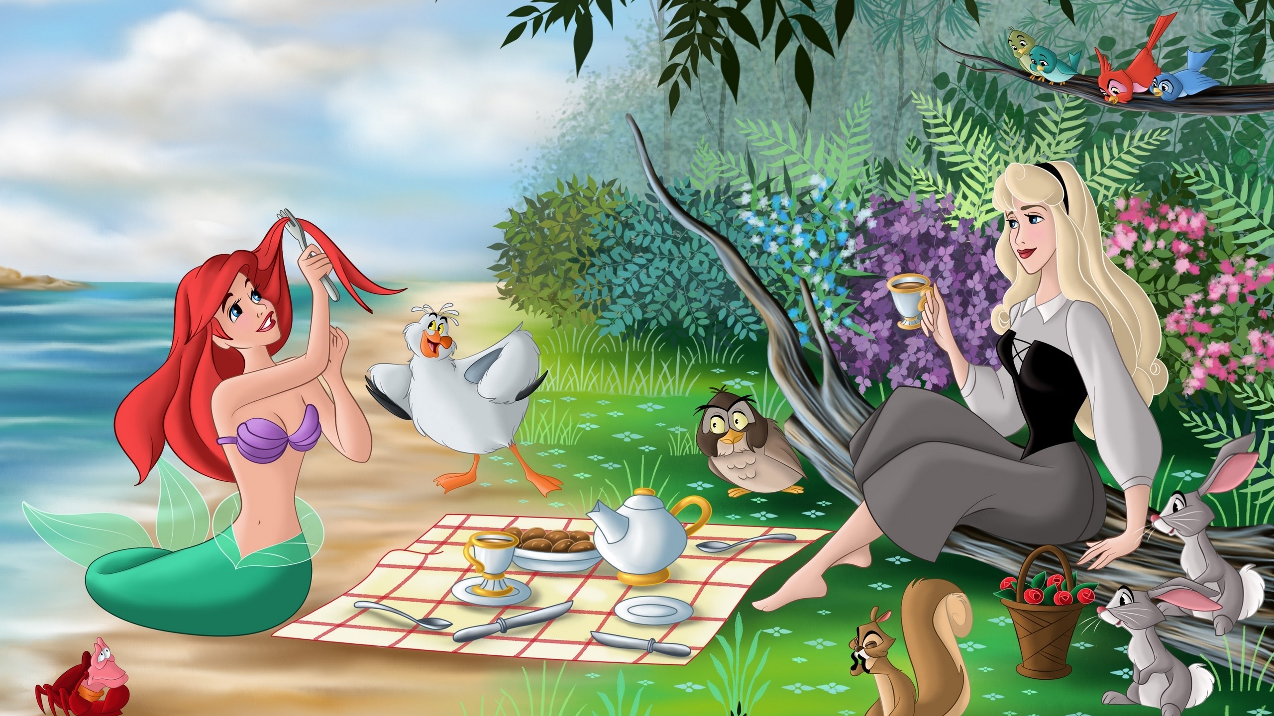 Sleeping Beauty Fan Art - HD Wallpaper 