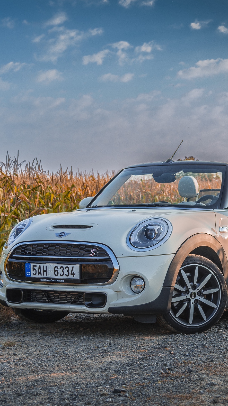 Wallpaper Mini Cooper, Convertible, Field - 1080p Mini Cooper Wallpaper Hd - HD Wallpaper 