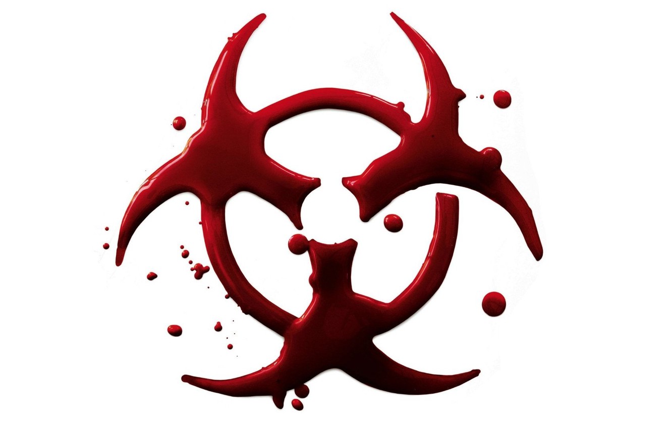 Photo Wallpaper Red, Minimalism, White, Blood, Biohazard - 28 Weeks Later Poster - HD Wallpaper 