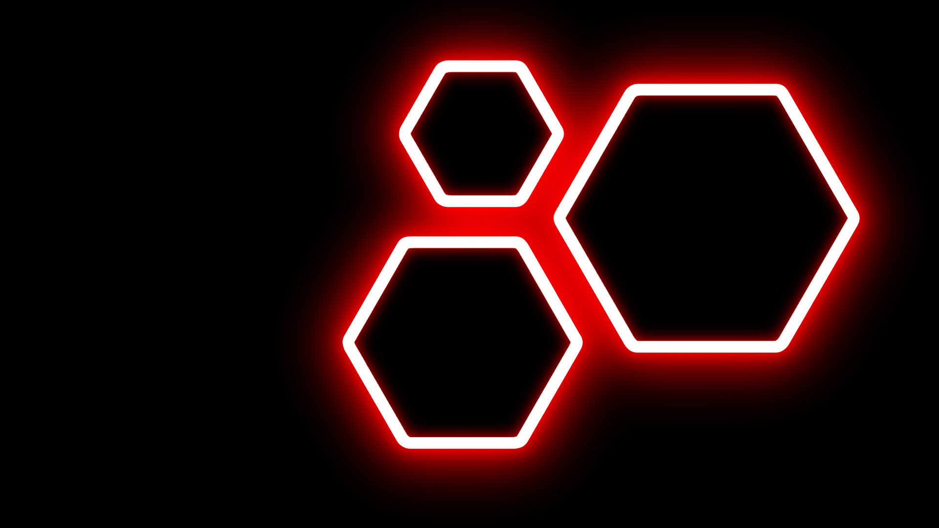 Neon Hexagon - HD Wallpaper 
