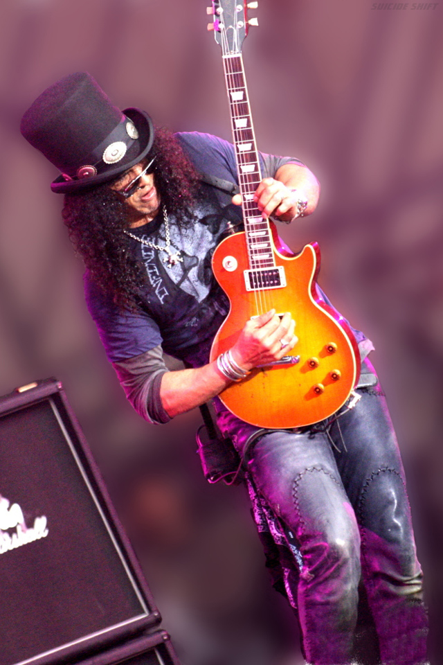 Slash Guitar Wallpaper For Iphone - HD Wallpaper 