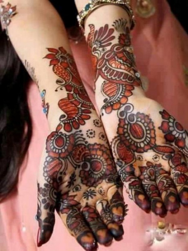 Hairstyle And Mehndi Design - HD Wallpaper 