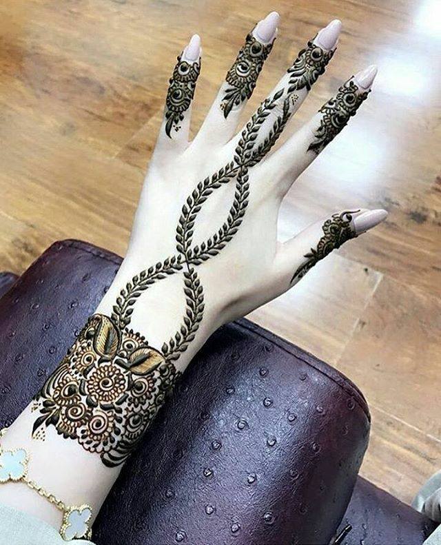 Cool Indian Mehndi Design Images Download Hd Wallpaper - Latest Indo Arabic Mehndi Design - HD Wallpaper 