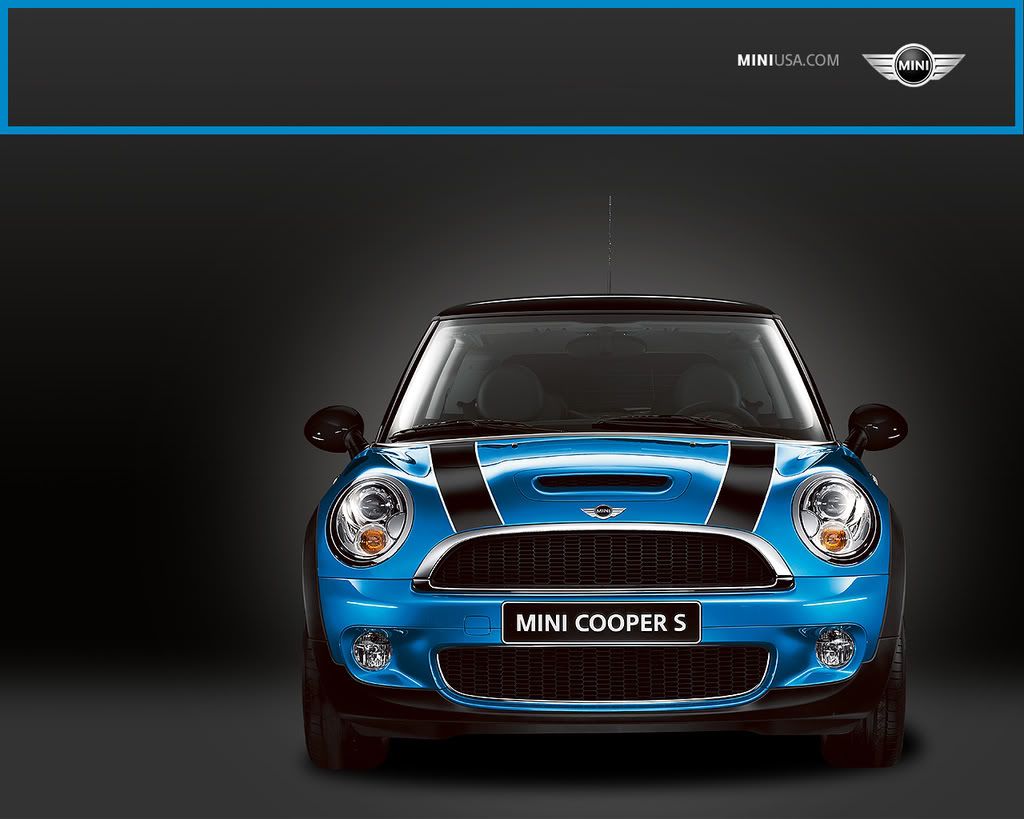 Mini Cooper Stripes Black - HD Wallpaper 