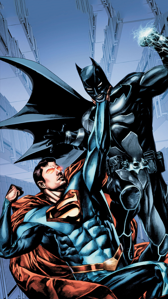 Download Batman V Superman Iphone Wallpaper - Smallville Season 11 Comic Batman - HD Wallpaper 