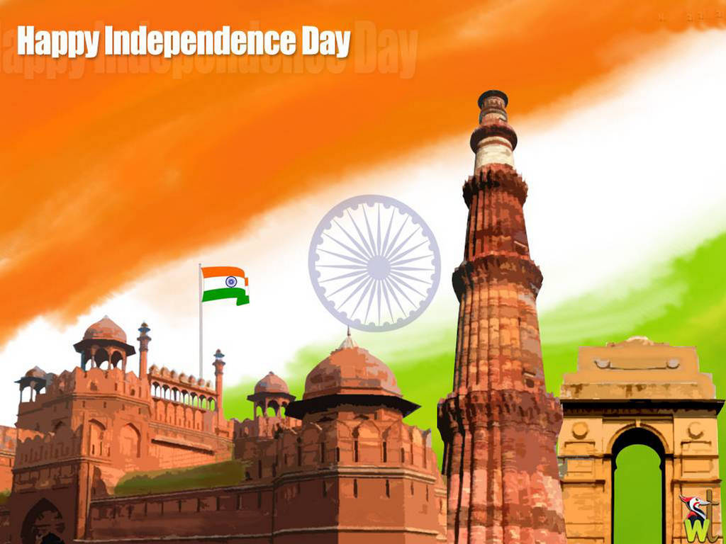 Happy Independence Day Images Hd Free Download - The Red Fort - HD Wallpaper 