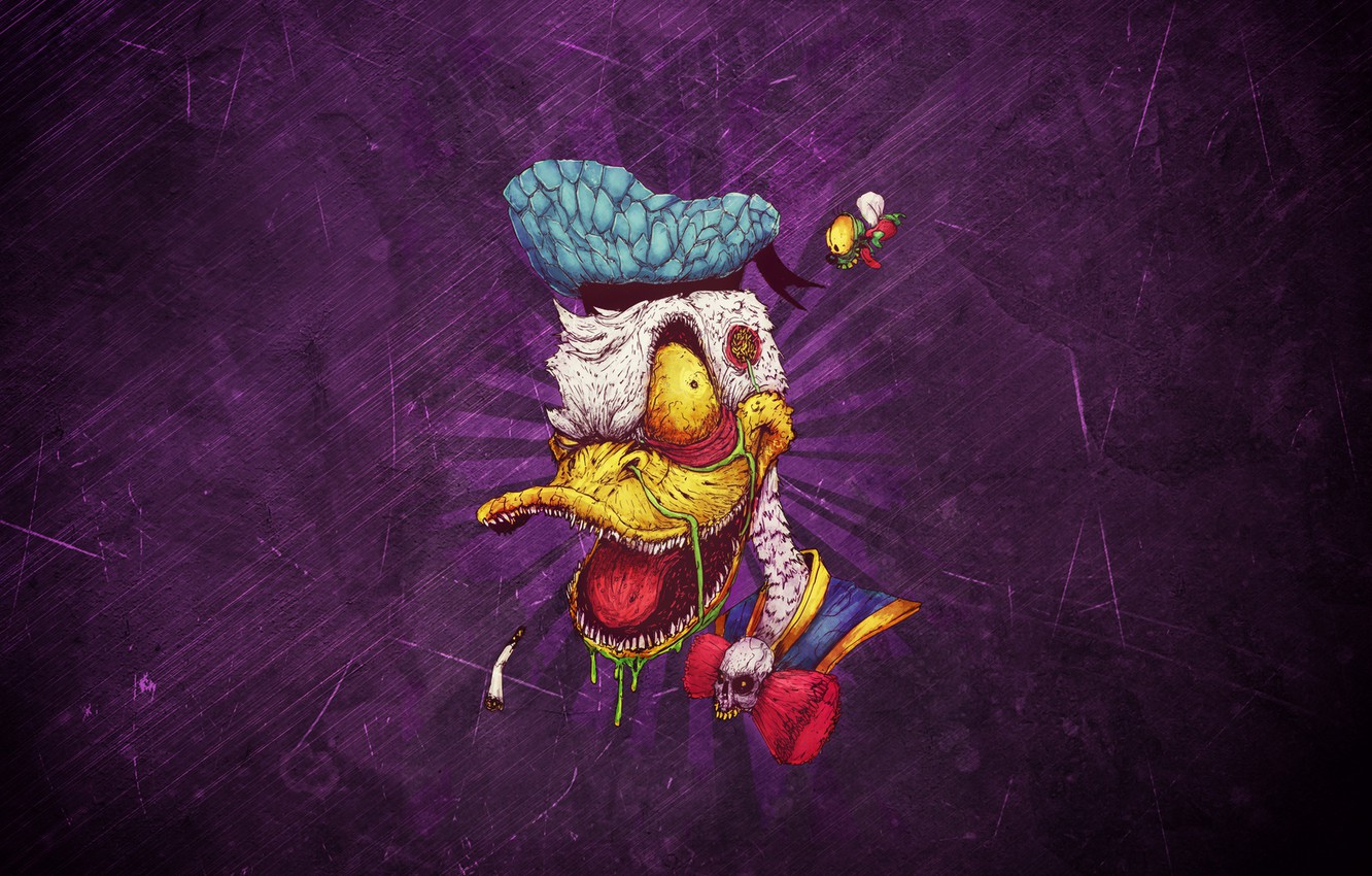 Photo Wallpaper Minimalism, Background, Duck, Art, - Mandragora Codeine - HD Wallpaper 