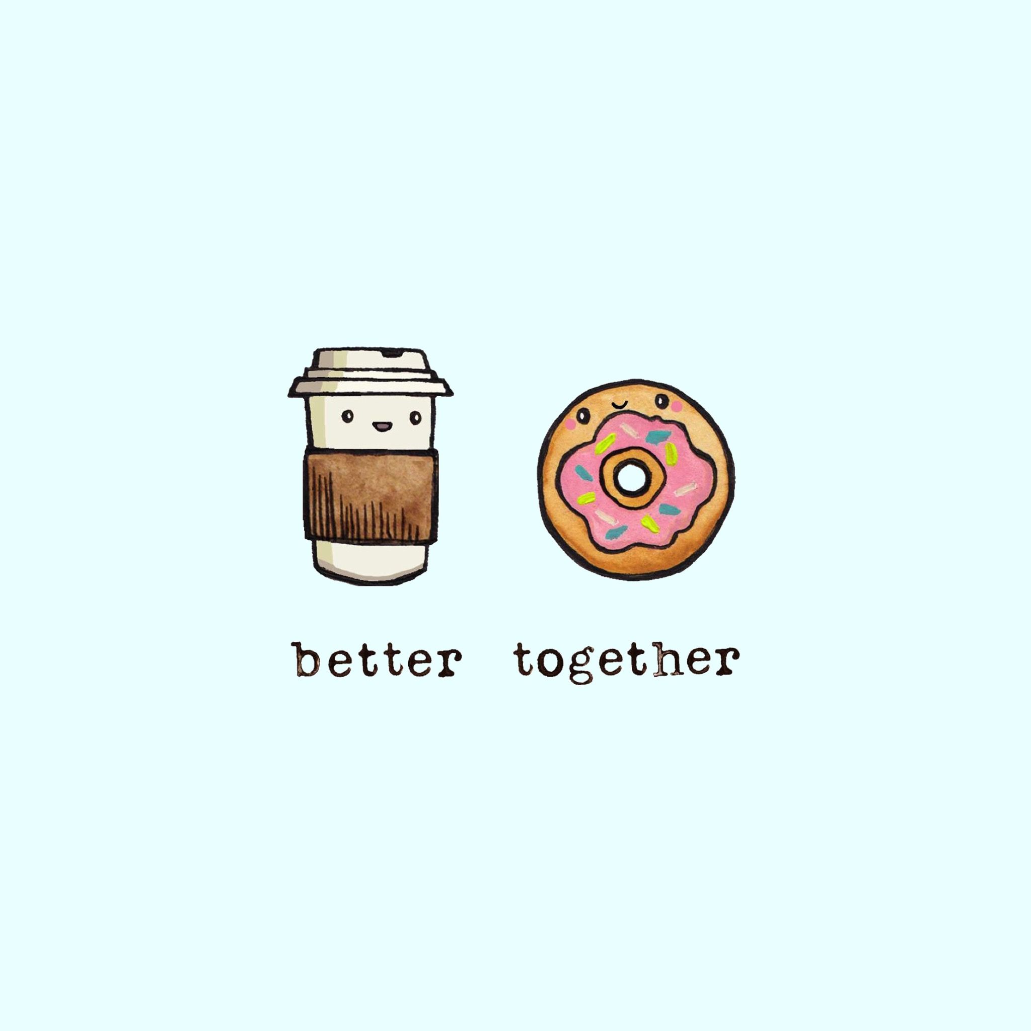 Cute Better Together Drawings - HD Wallpaper 