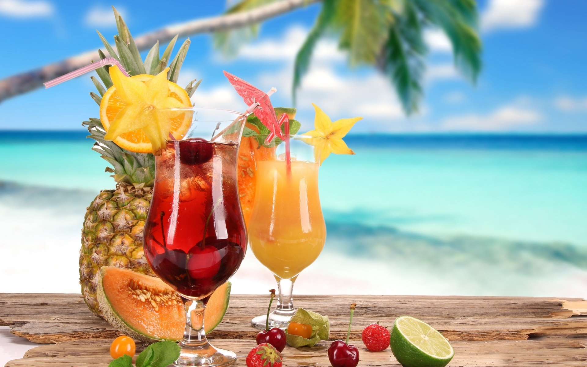 Summer Drinks - HD Wallpaper 
