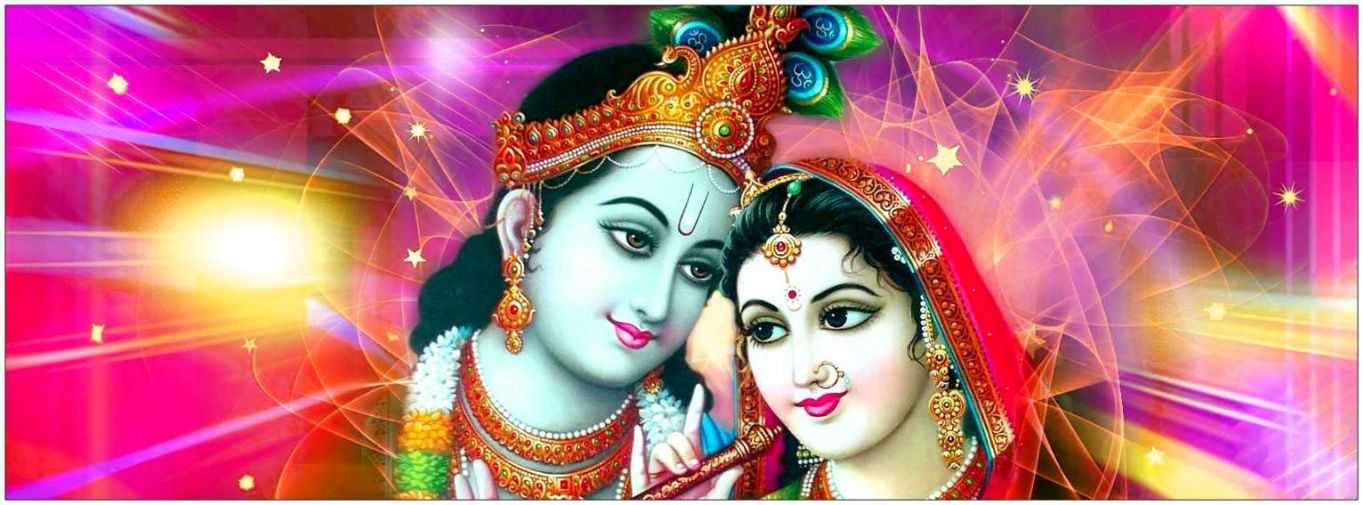 Wallpaper Shri Love Radha Desktop Krishna Full Hd 1080p - Radha Radha Krishna Thakur - HD Wallpaper 