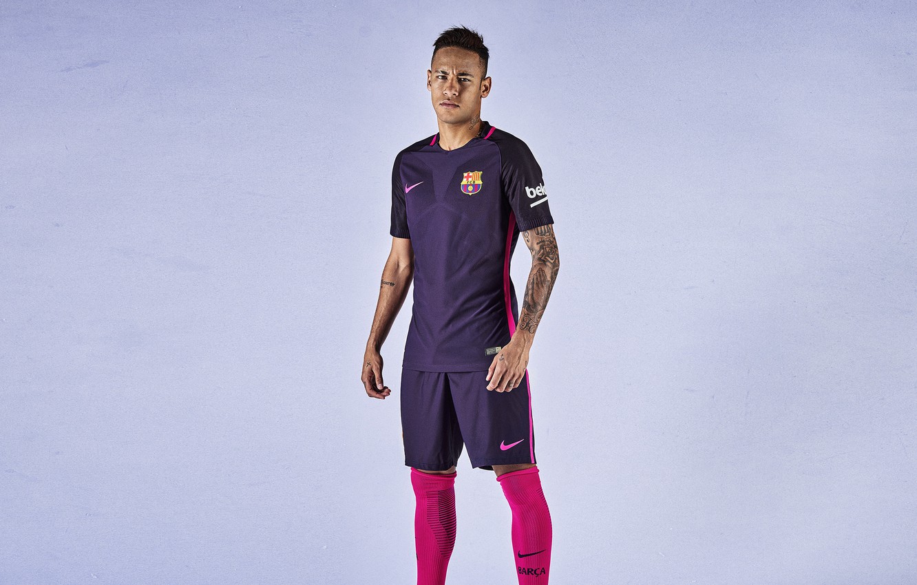 Photo Wallpaper Club, Club, Barcelona, Football, Football, - Fc Barcelona 2016 17 Away Kit - HD Wallpaper 