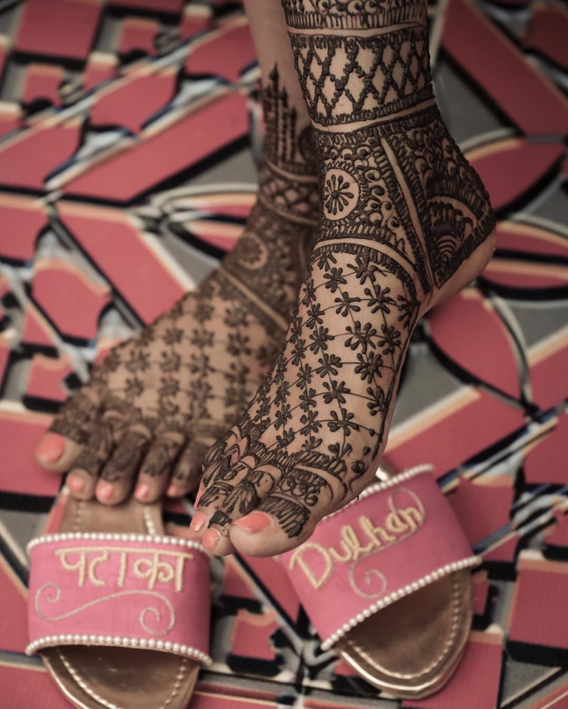 Blink Event Photographers - Mehndi Design For Leg - HD Wallpaper 