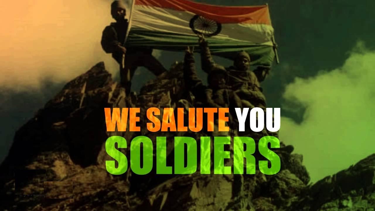 We Salute You Soldiers Happy Indian Army Day - Tribute To Indian Army - HD Wallpaper 