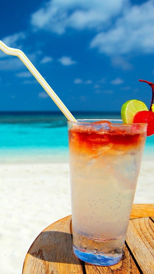 Cocktail, Beach, 5k - Bali Beach With Cocktail - HD Wallpaper 