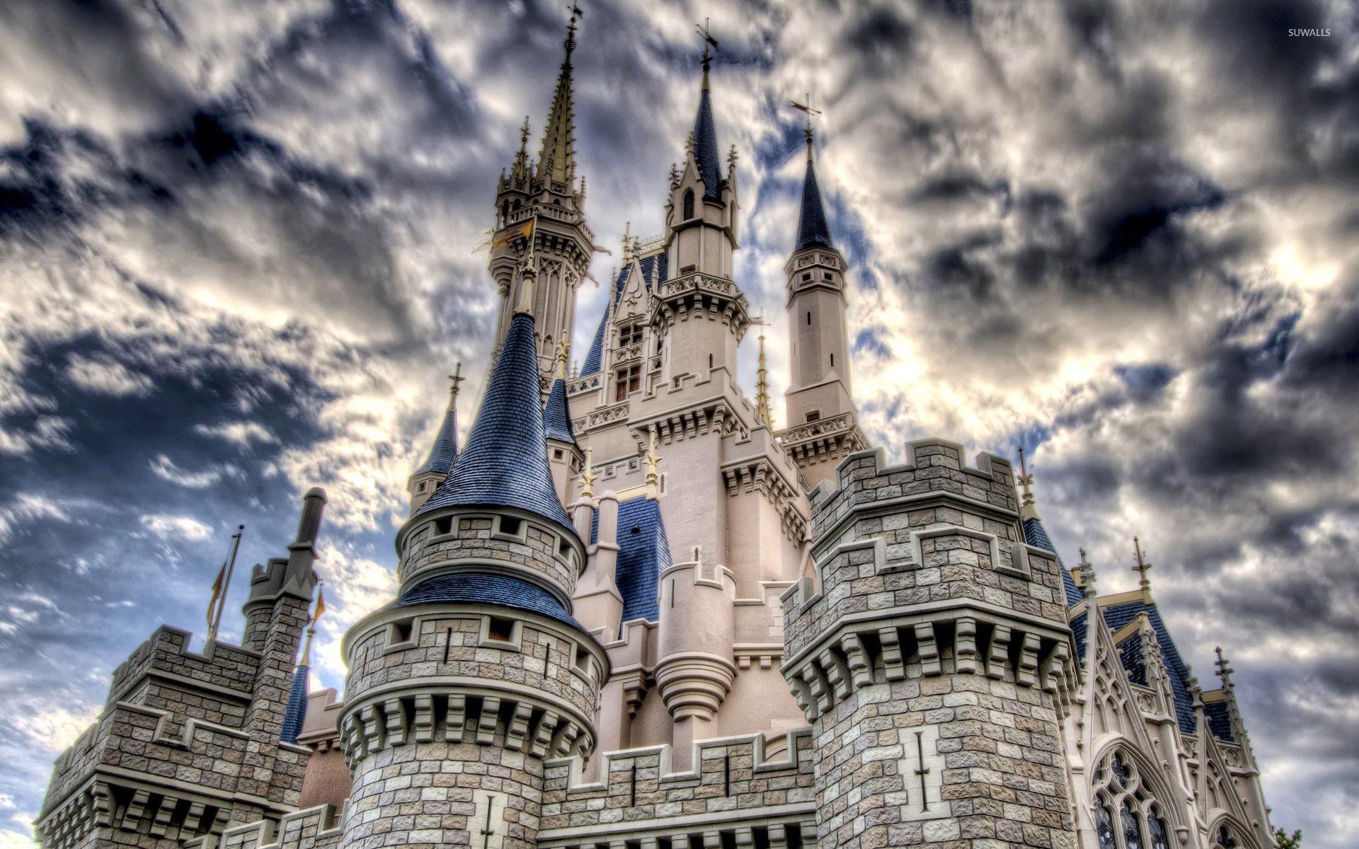 Disney Castle Hd Desktop Wallpaper - High Resolution Disney Desktop - HD Wallpaper 