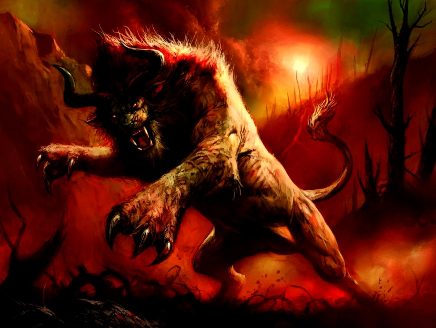 Free Pictures Angry Lions Wallpapers Download - Feral Druids - HD Wallpaper 