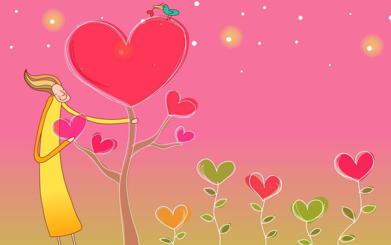 Love Flower Wallpapers - Valentines Day - HD Wallpaper 