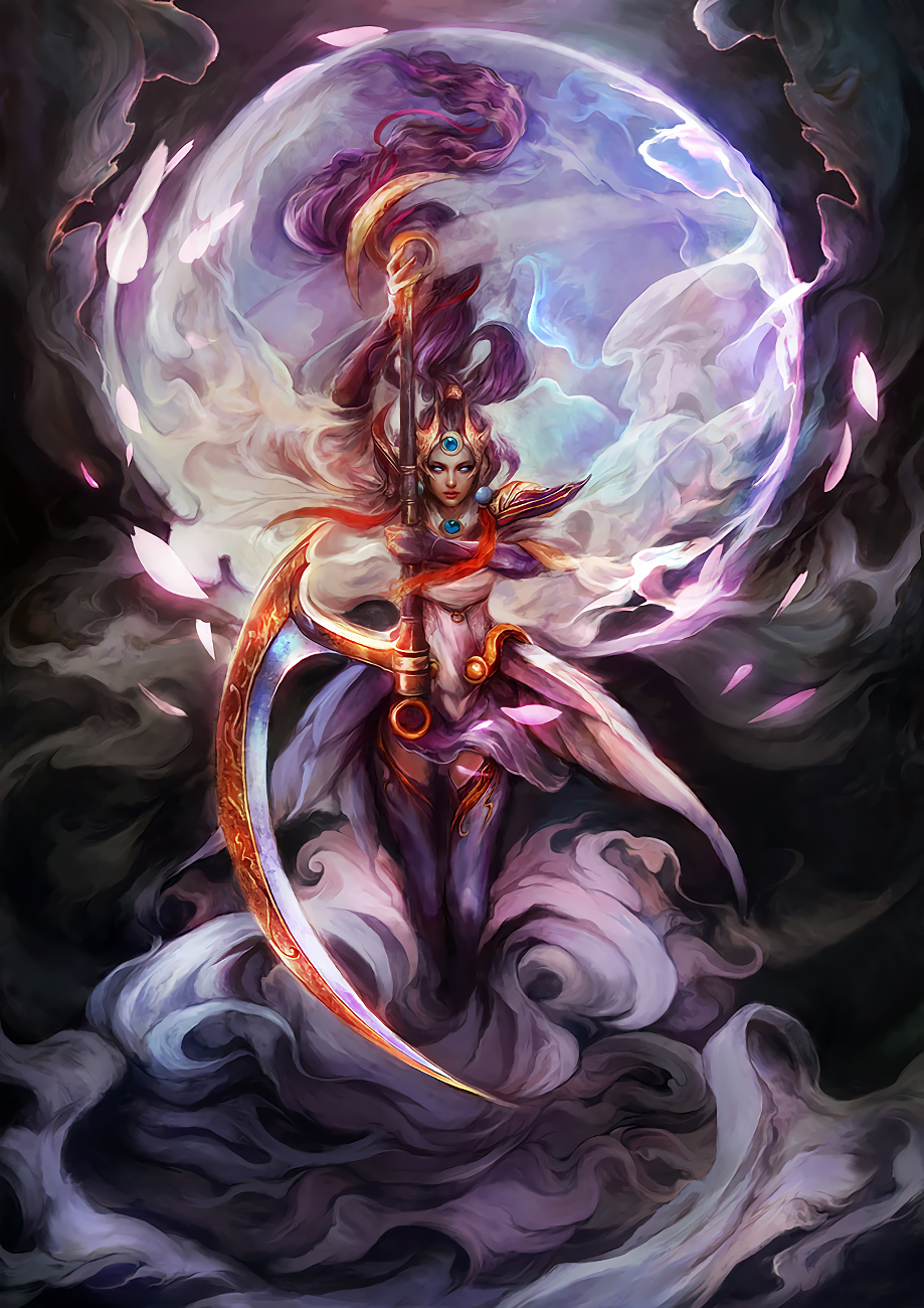 Lunar Goddess Diana By Muju Hd Wallpaper Fan Art Artwork - Diana Fan Art League - HD Wallpaper 