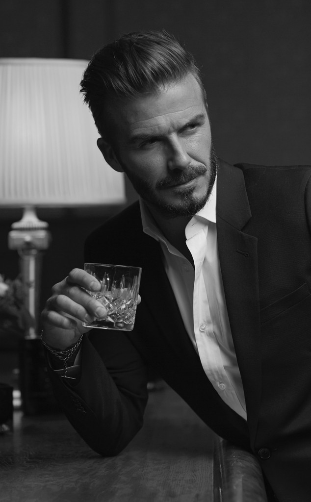 David Beckham With Drink - 634x1024 Wallpaper 
