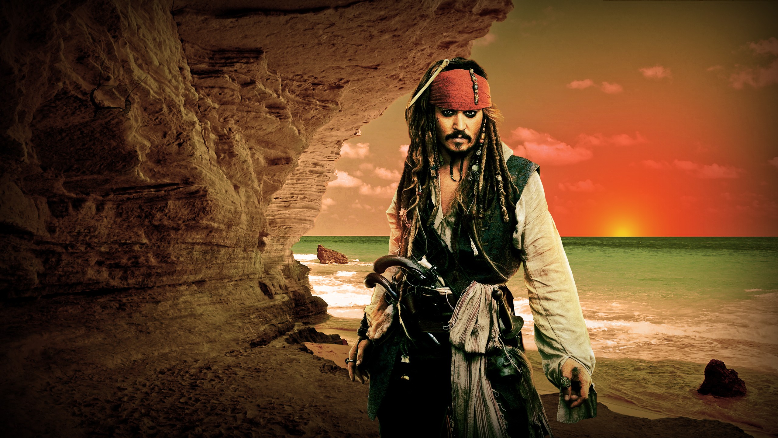 Jack Sparrow Pirates Of Caribbean - HD Wallpaper 