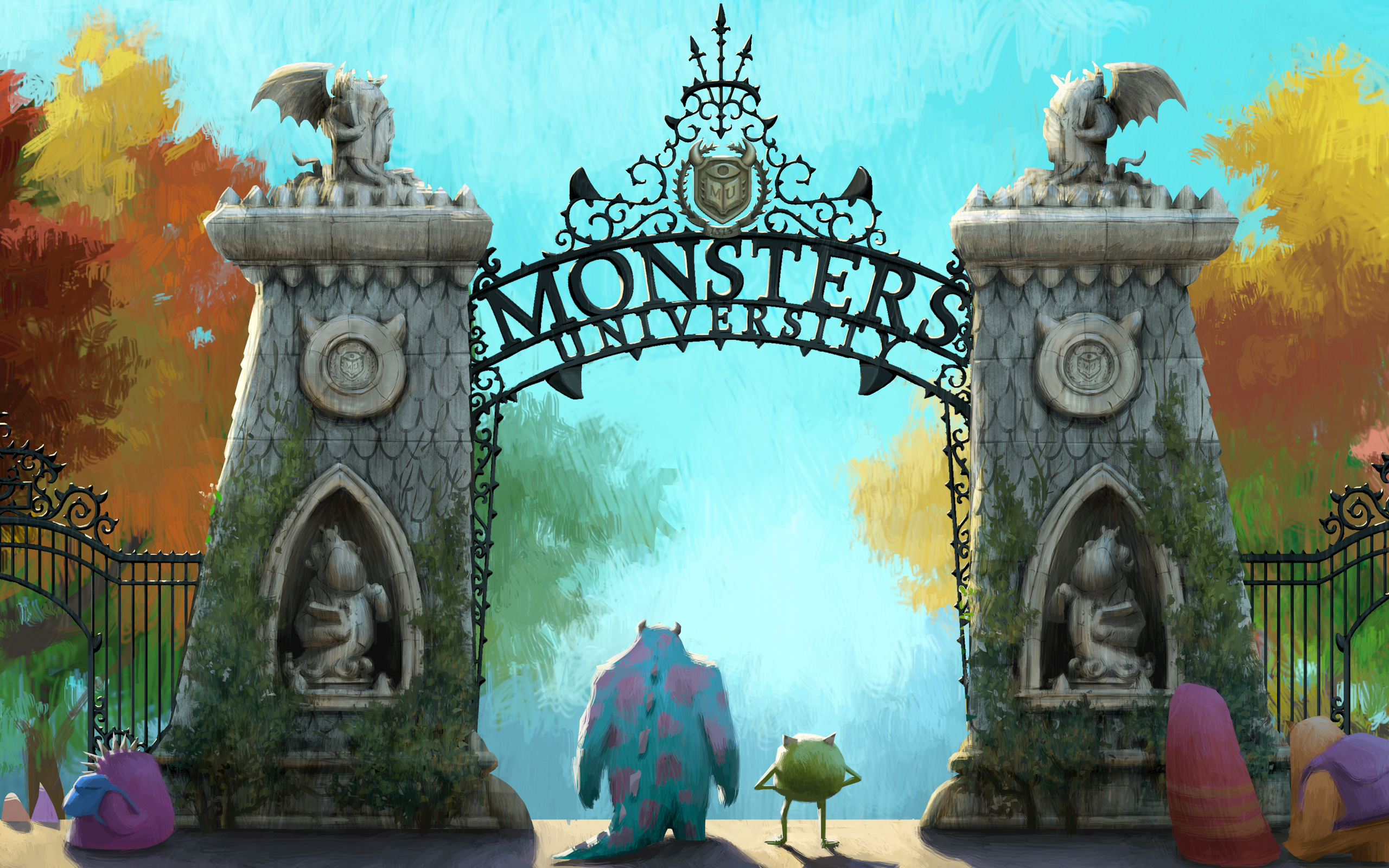 Monsters Inc - Monsters University Background - HD Wallpaper 