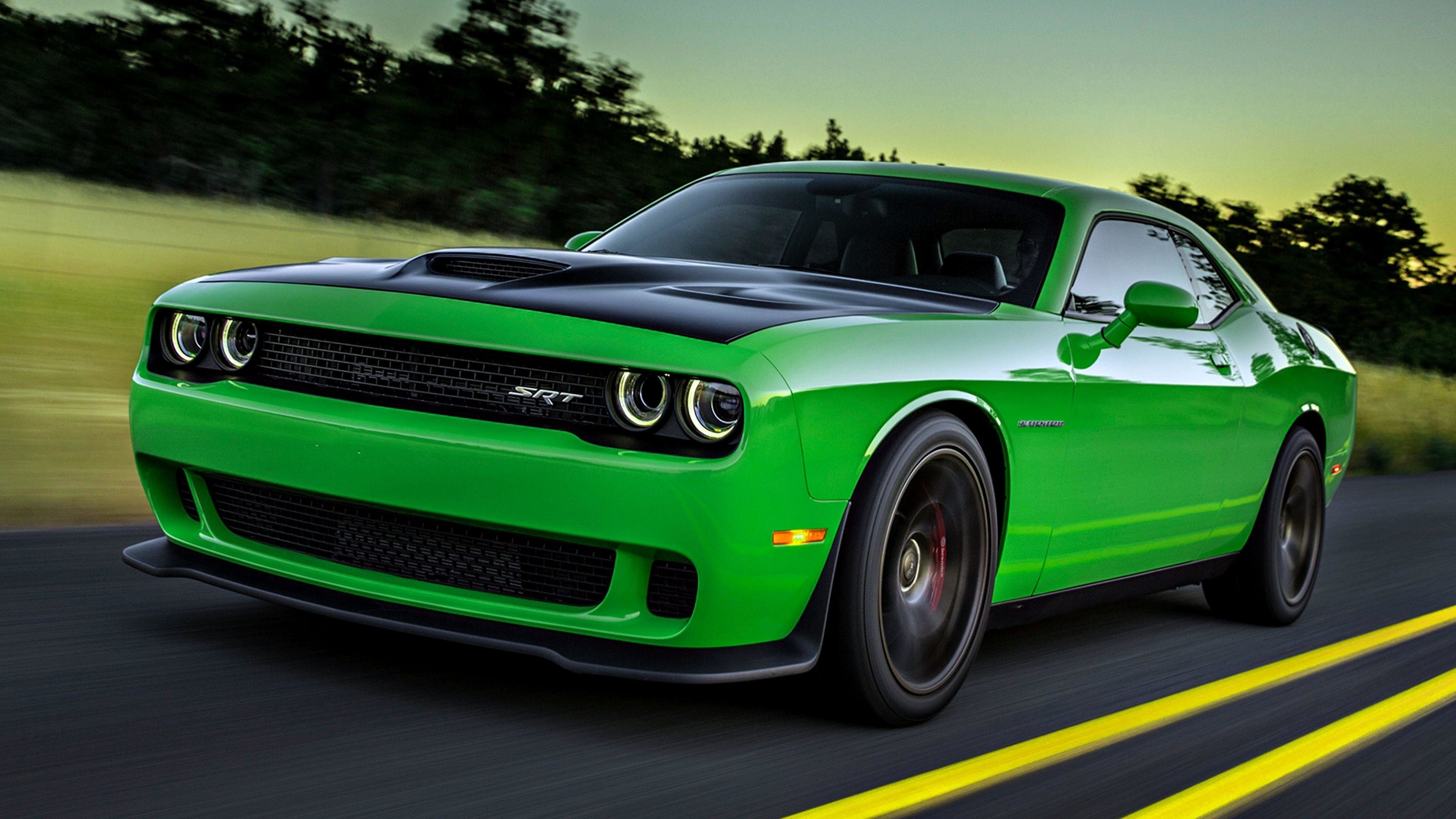 3840x2160, 34 Dodge Challenger Srt Hd Wallpapers - Green Dodge Challenger Demon - HD Wallpaper 