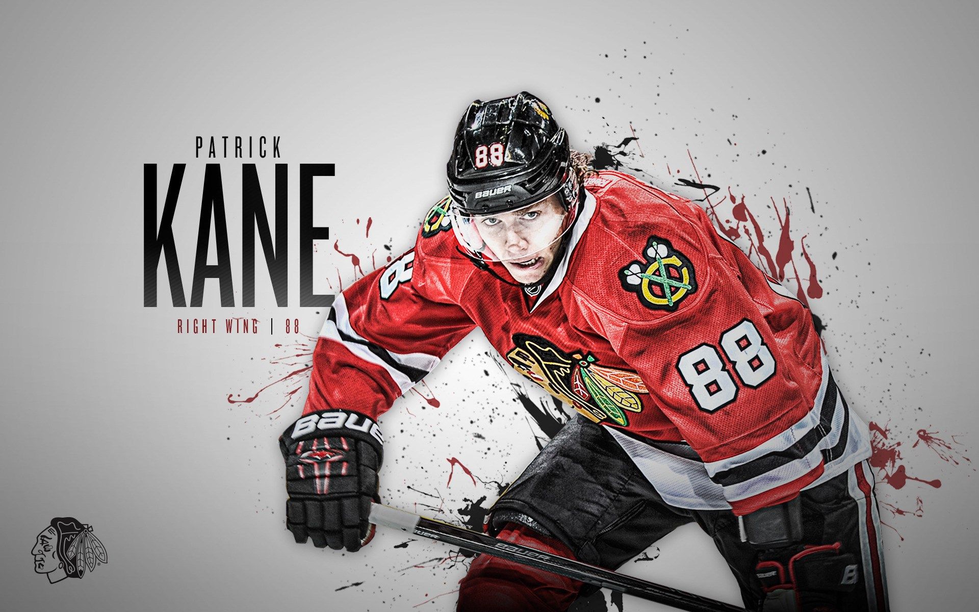Blackhawks Wallpaper For Desktop - Chicago Blackhawks Wallpaper Patrick Kane - HD Wallpaper 