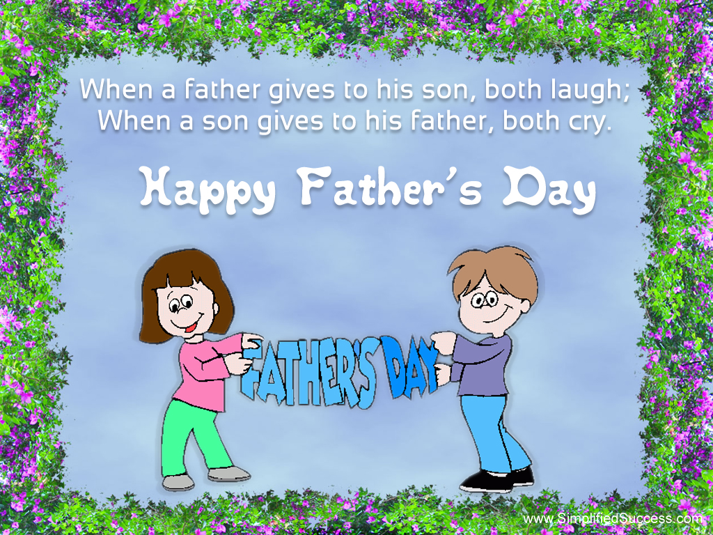 Fathers Day Quotes Animated - HD Wallpaper 