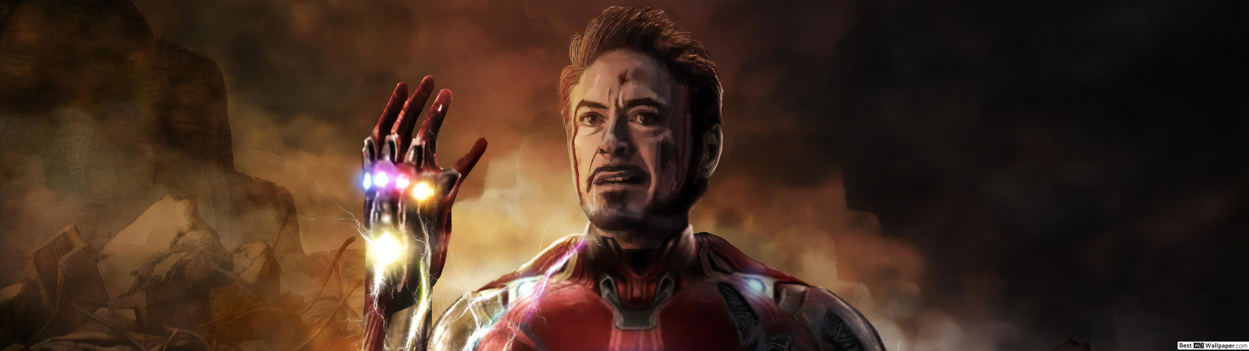 Iron Man Tony Stark Endgame - HD Wallpaper 