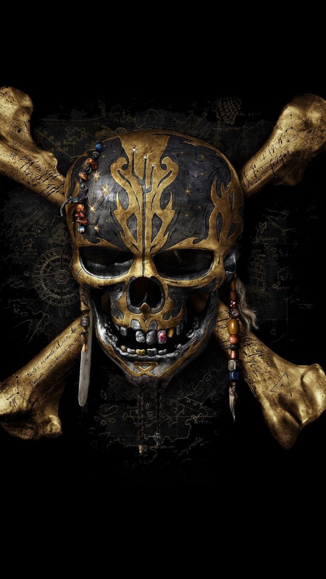 Pirates Of The Caribbean - Dead Men Tell No Tales Skull - HD Wallpaper 