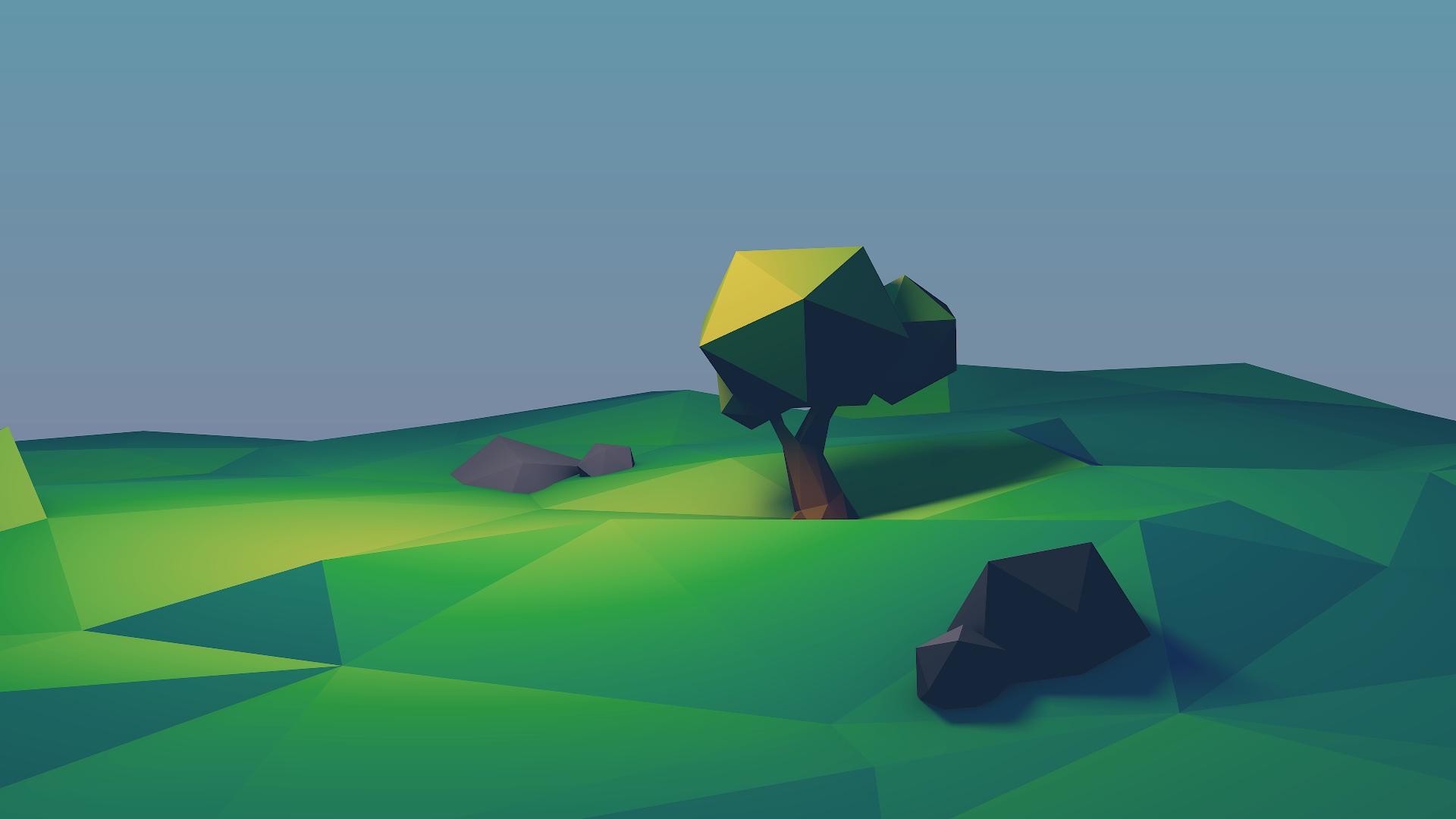 Wiki Awesome 2d Lowpoly Picture By Imrooniel 
 Data - Low Poly 2d Background - HD Wallpaper 