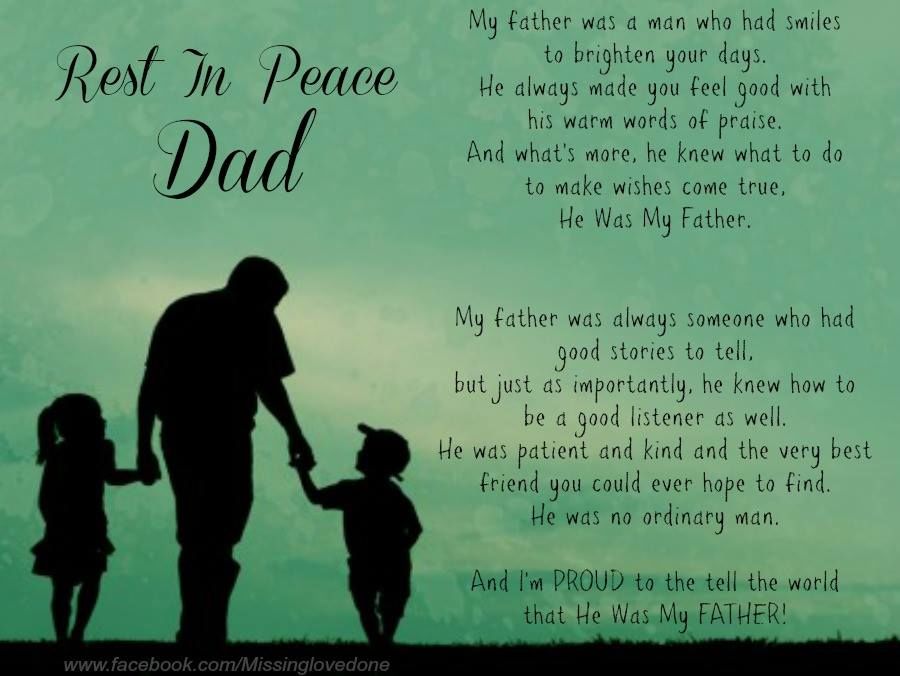 Rest In Peace Dad - Father Rest In Peace Messages - HD Wallpaper 