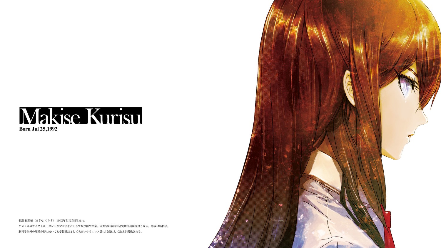 Huke Makise Kurisu Steins - Makise Kurisu Steins Gate Zero - HD Wallpaper 