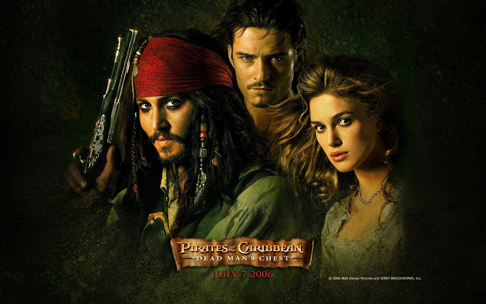 Movie Poster Pirates Of The Caribbean 2 Dead Man's - HD Wallpaper 