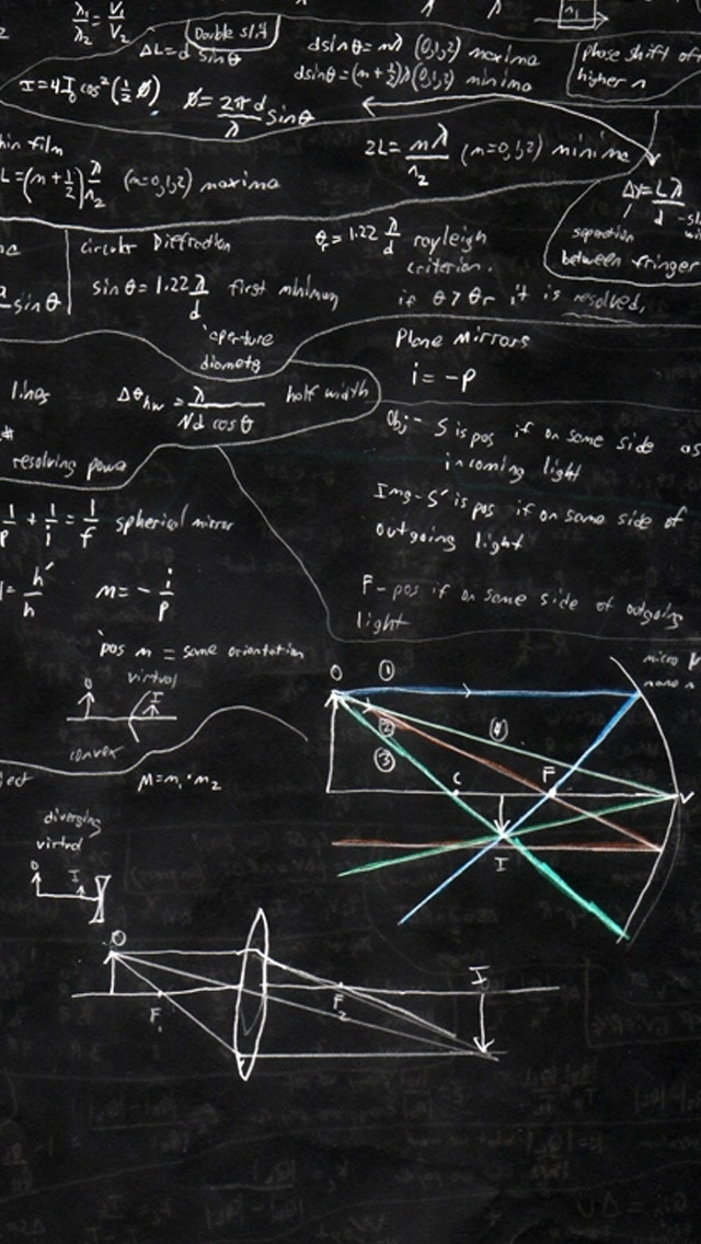Blackboard And Math Iphone Wallpaper - Background For Macbook Pro - HD Wallpaper 