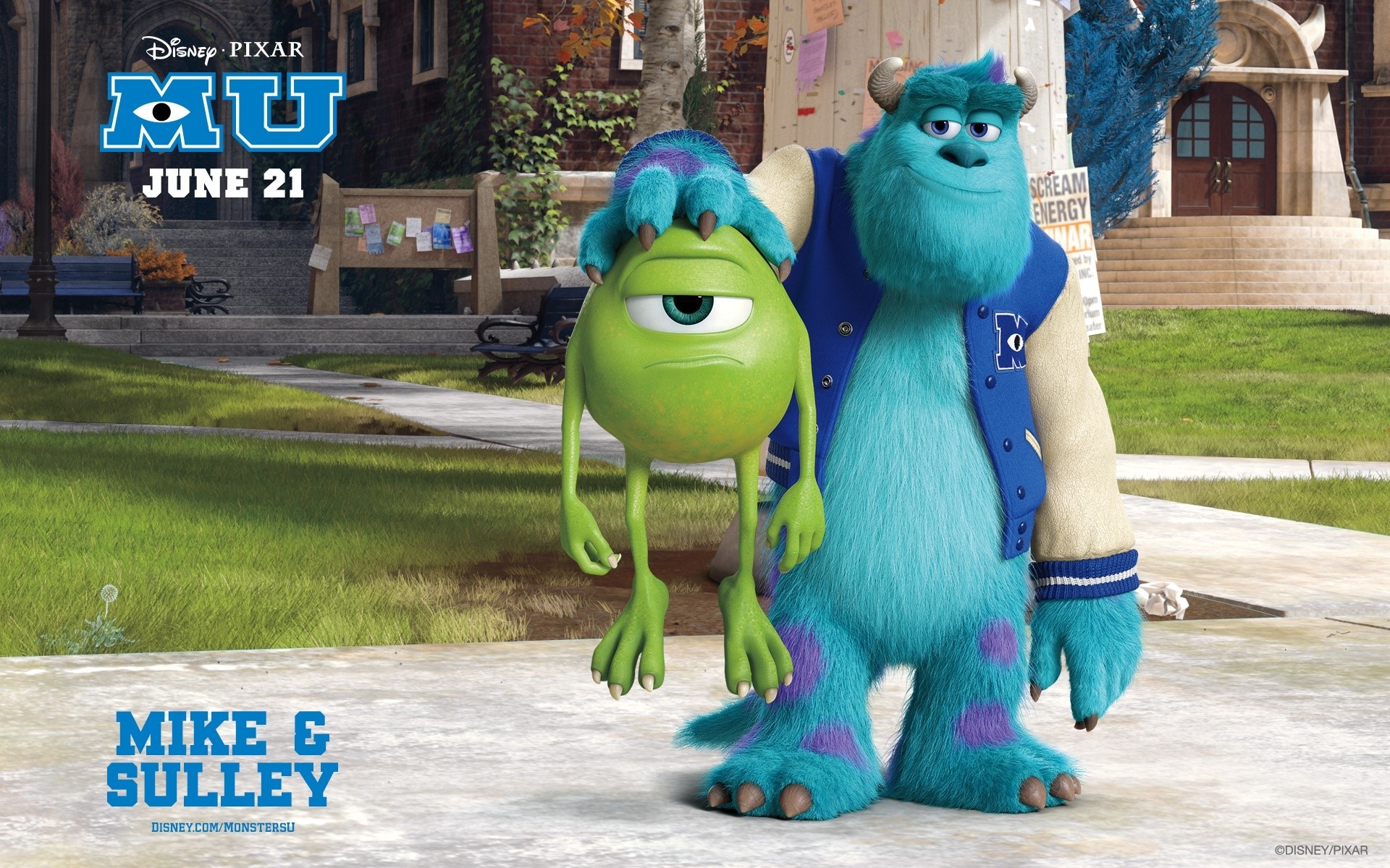 Monster Inc University Wallpaper Hd - HD Wallpaper 