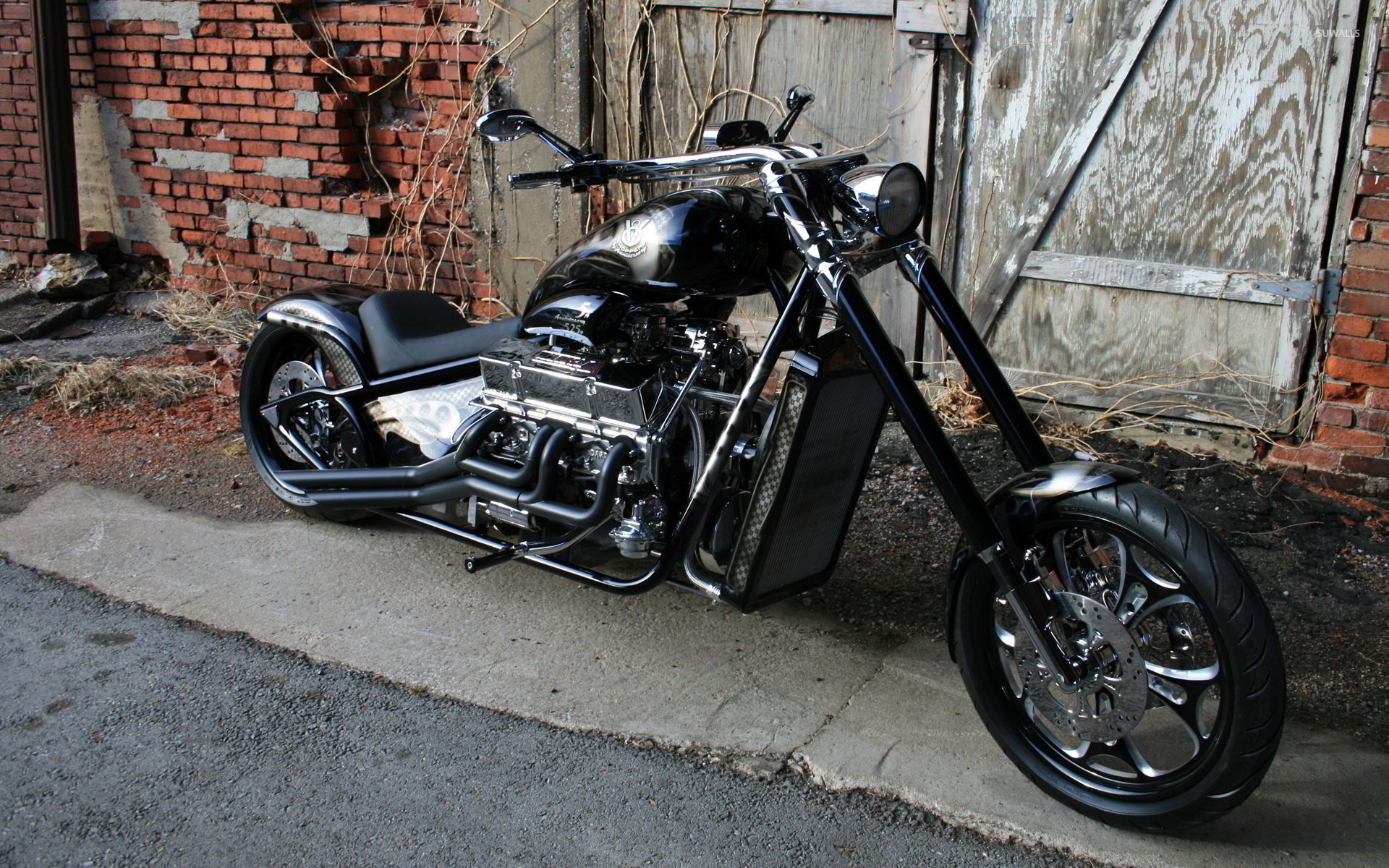 Black Chopper Wallpaper Hd - Harley Davidson Motorcycles Hd - HD Wallpaper 