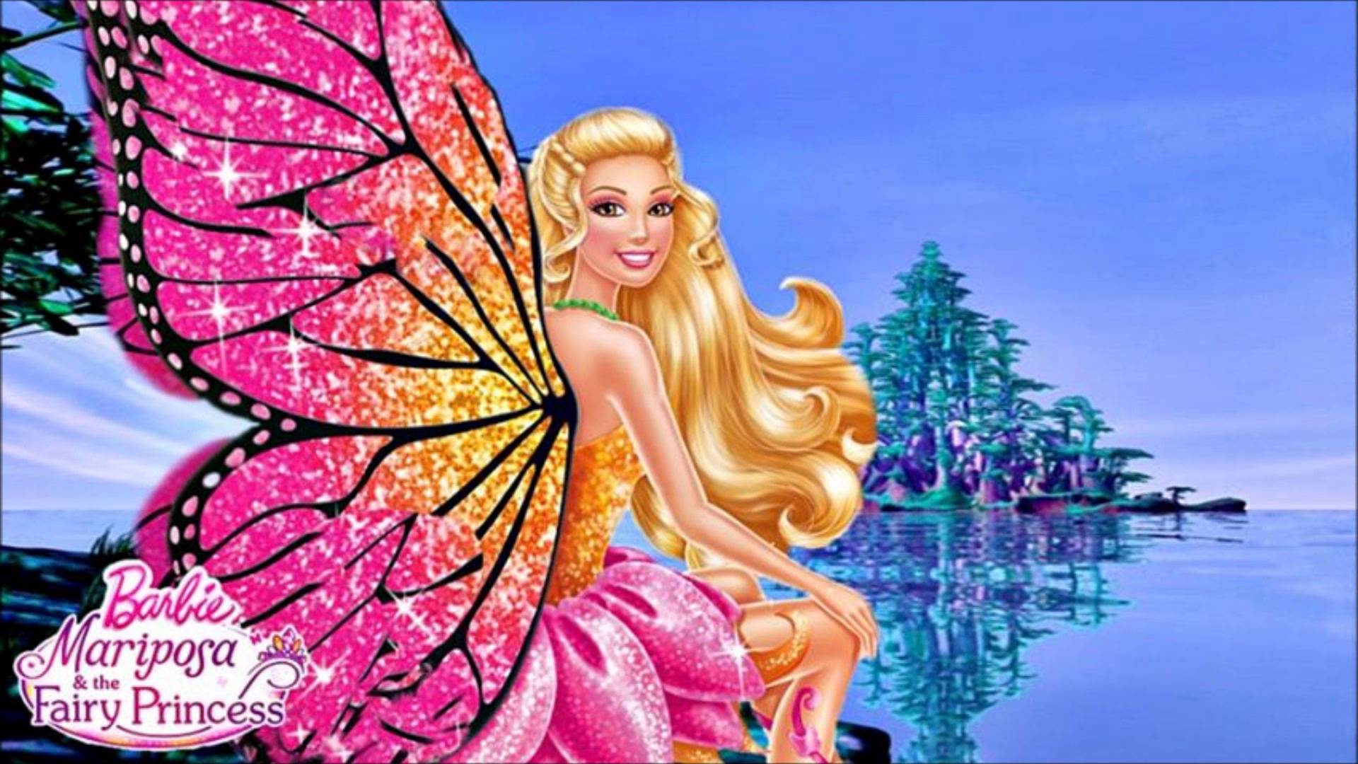 Barbie Wallpapers Group - Barbie Mariposa Fairy Princess - HD Wallpaper 