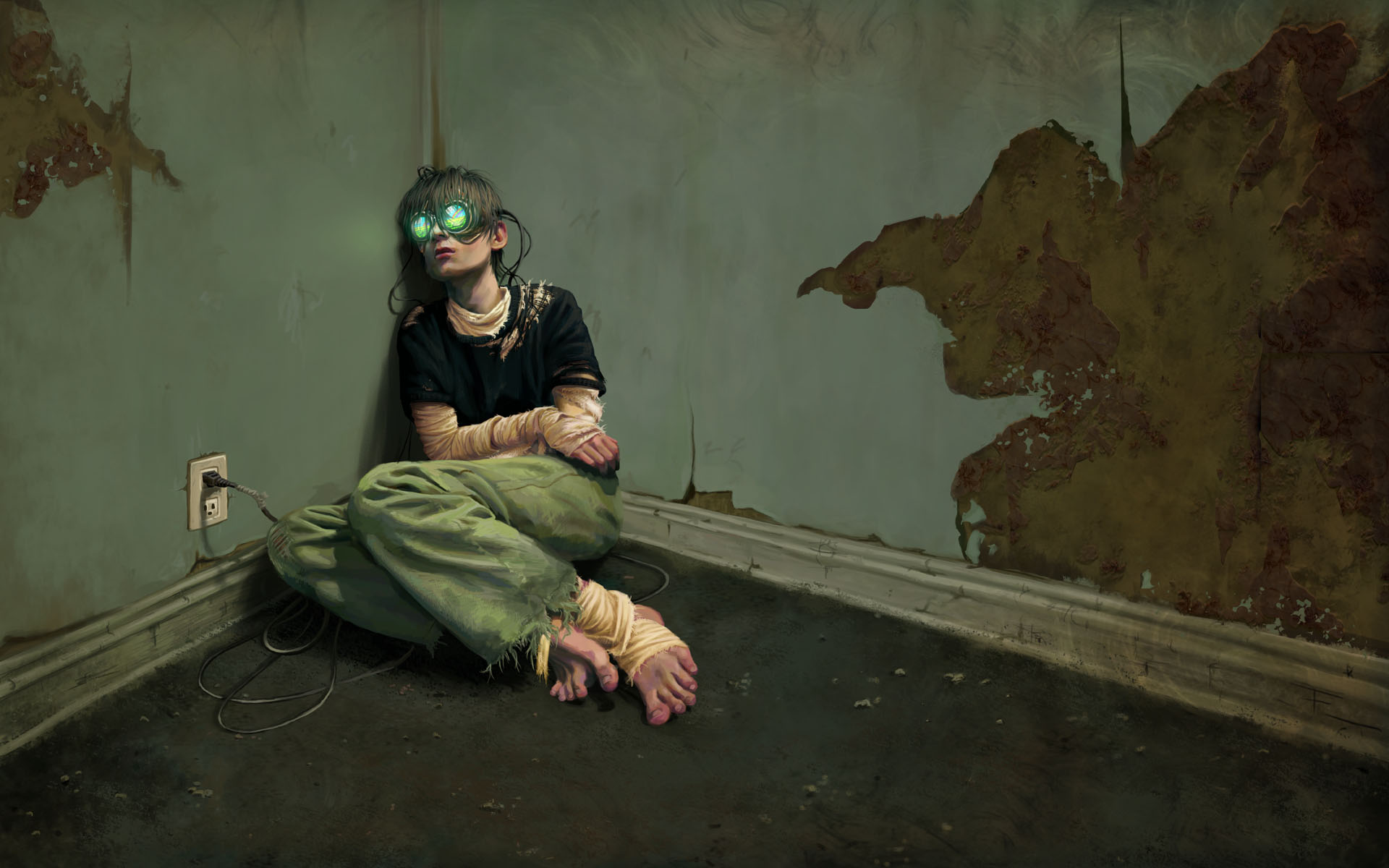Vr Guy In Corner - HD Wallpaper 